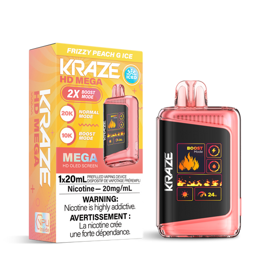 KRAZE 20k Frizzy Peach G Ice (Provincial Tax)