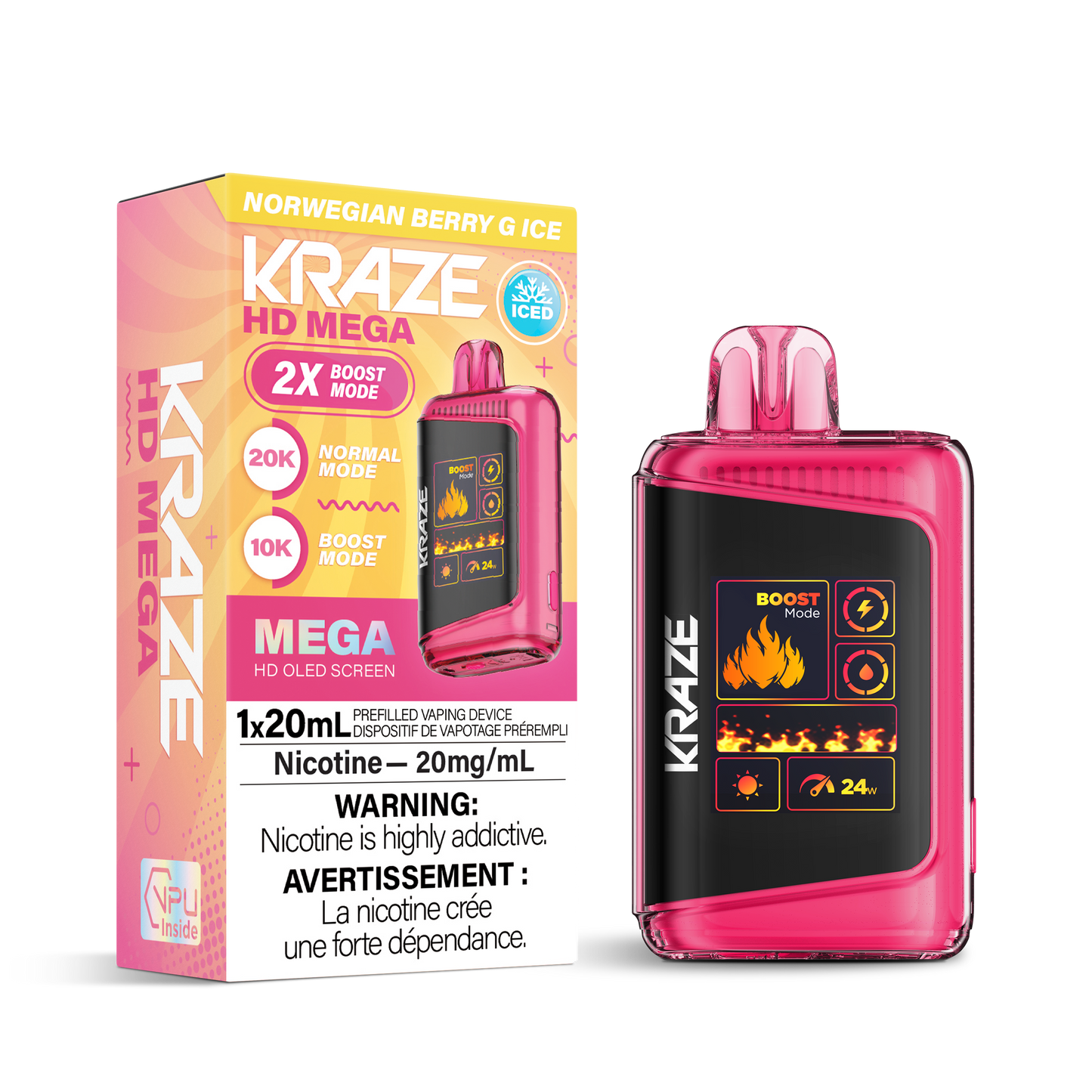 KRAZE 20k Norwegian Berry G Ice (Provincial Tax)