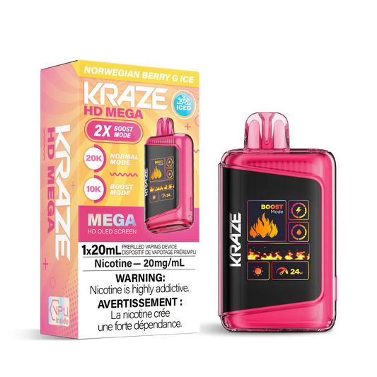 KRAZE 20k Norwegian Berry G Ice (Provincial Tax)