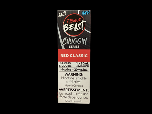 Flavour beast e-liq chuggin Red Classic 20mg/30ml (Provincial Tax)