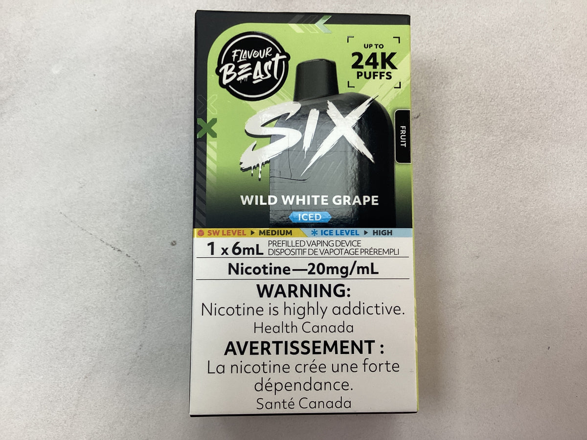 Flavour beast Six 24k Wild white grape