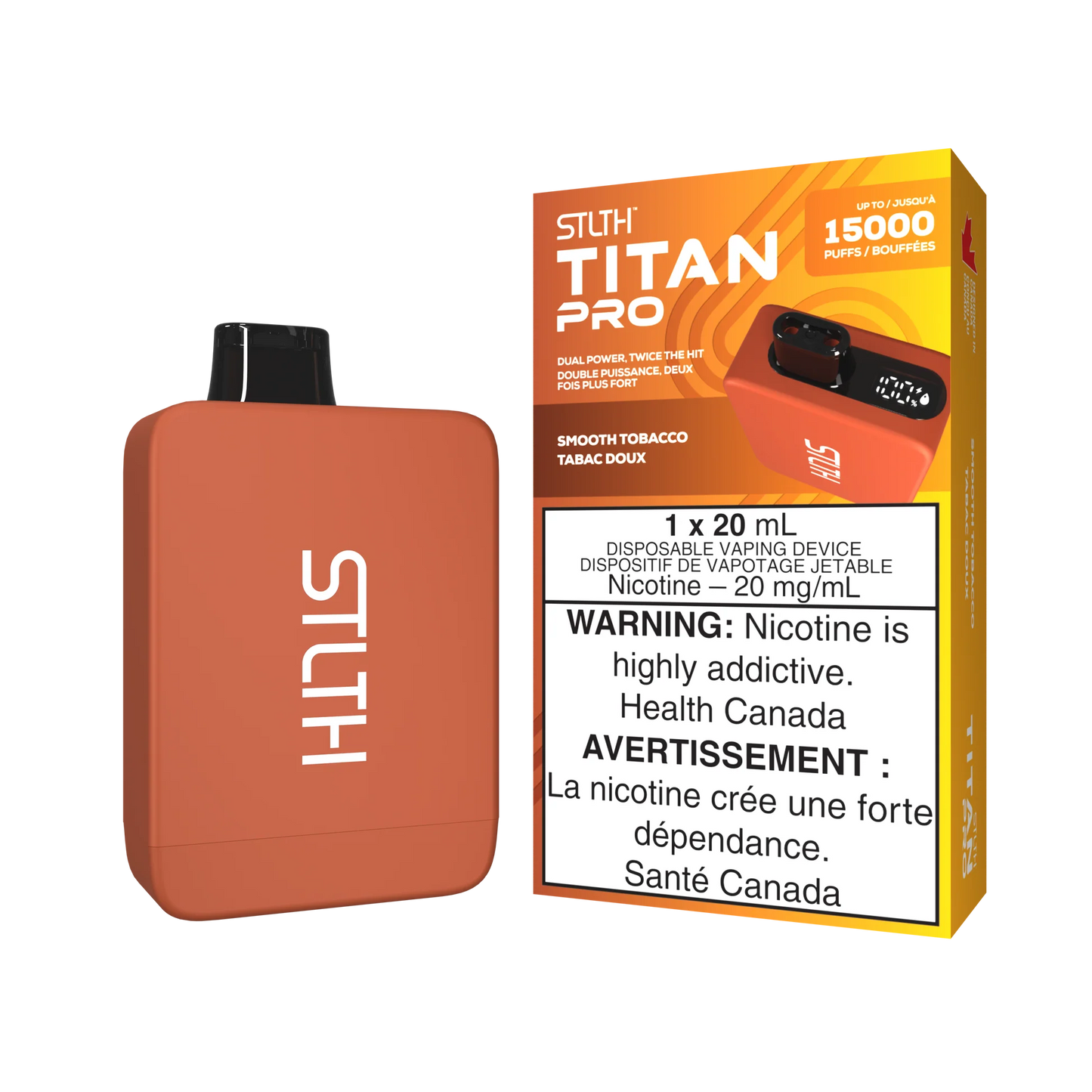 Stlth Titan pro 15k Smooth tobacco