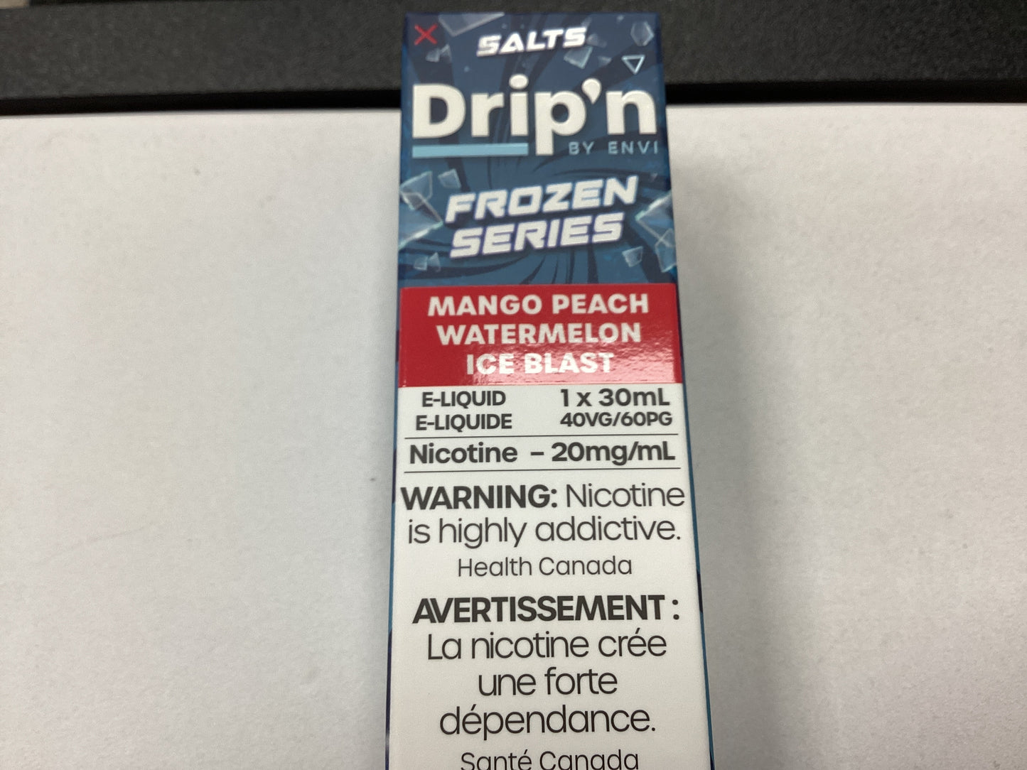 Dripn E liquid Mango peach watermelon ice blast 20mg/30ml (provincial tax)