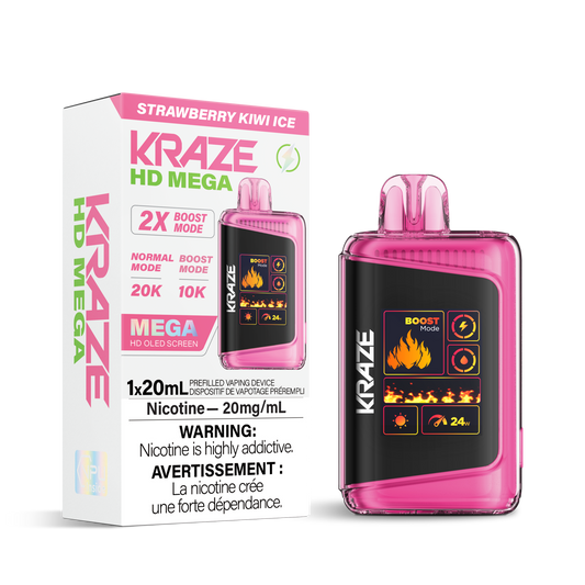 KRAZE 20k Strawberry Kiwi Ice (Provincial Tax)