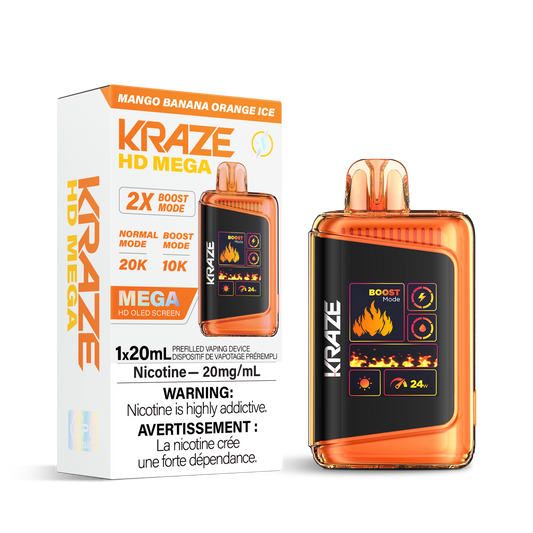 KRAZE 20k Mango Banana Orange Ice (Provincial Tax)