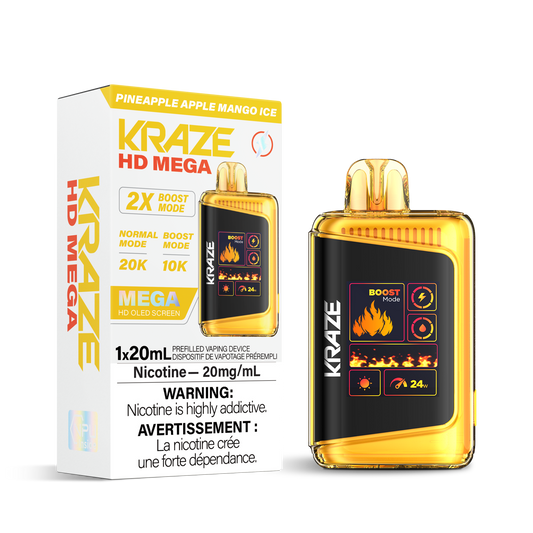 KRAZE 20k Pineapple Apple Mango Ice (Provincial Tax)