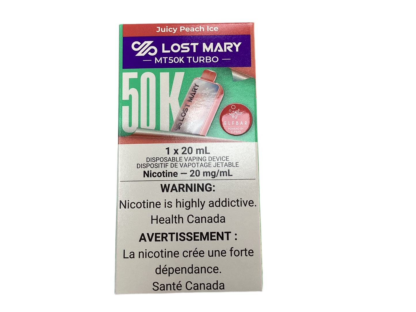 Lost Mary MT50k juicy peach ice