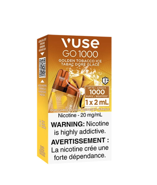 Vuse go 1000 Golden tobacco 20mg (Provincial Tax)