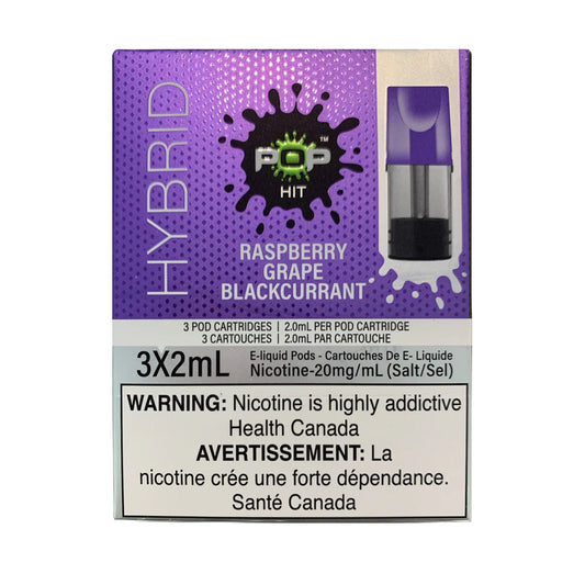 POP Hit Pods 20mg Raspberry Grape Blackcurrant