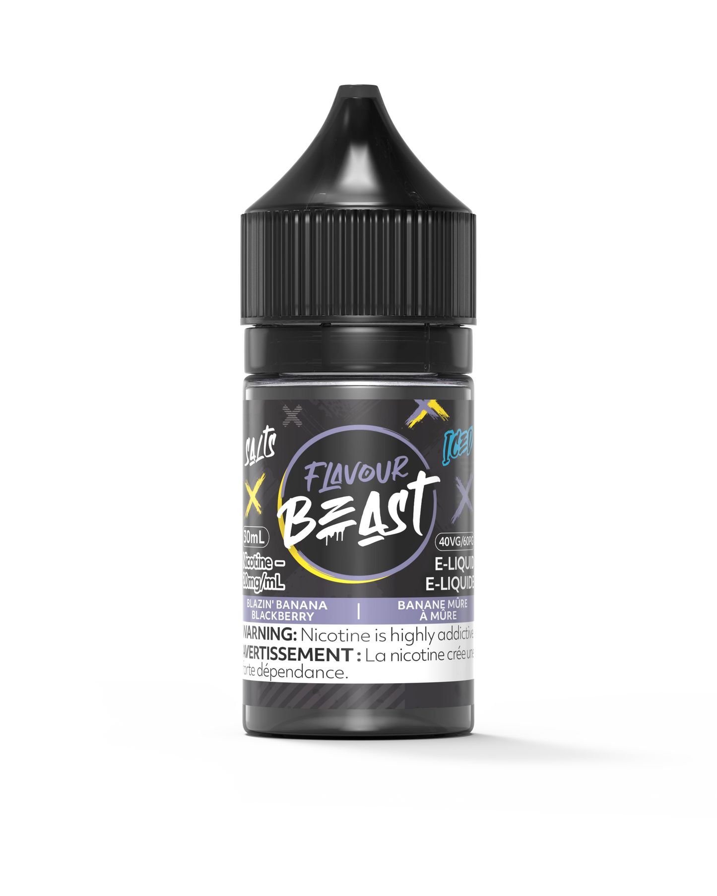 Flavour Beast 10mg/30mL Blazin’ Banana Blackberry Iced