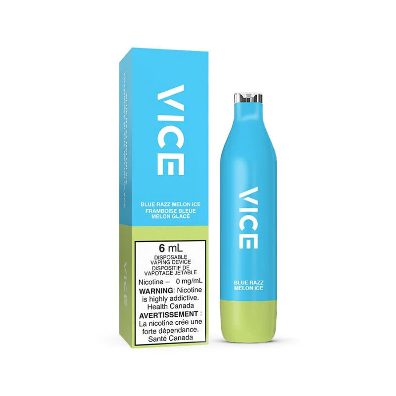 Vice 2500 nicotine free blue razz melon ice