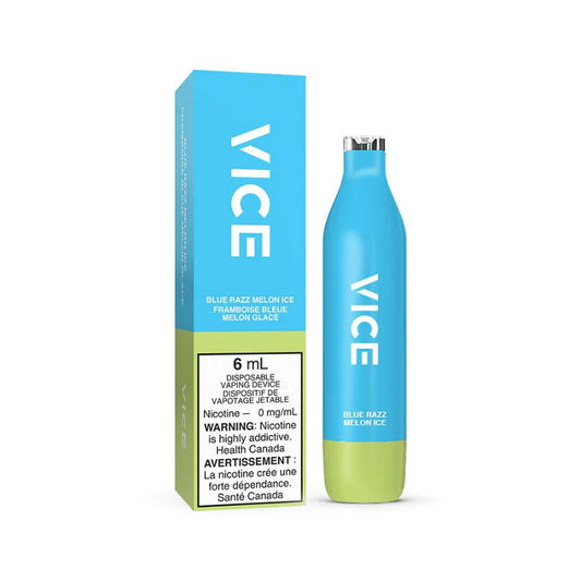 Vice 2500 nicotine free blue razz melon ice