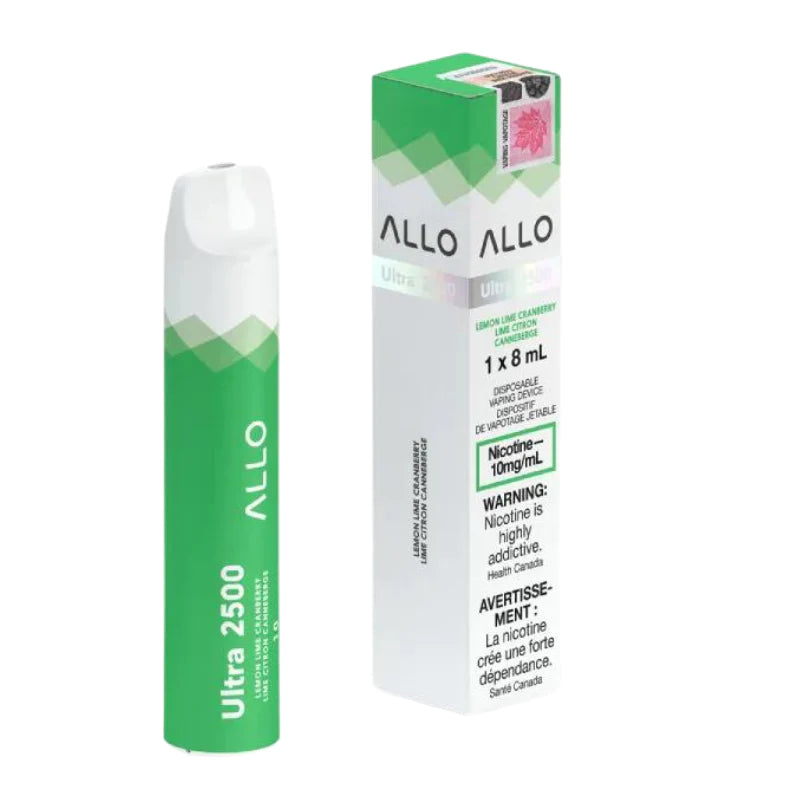 Allo 2500 10mg lemon lime cranberry