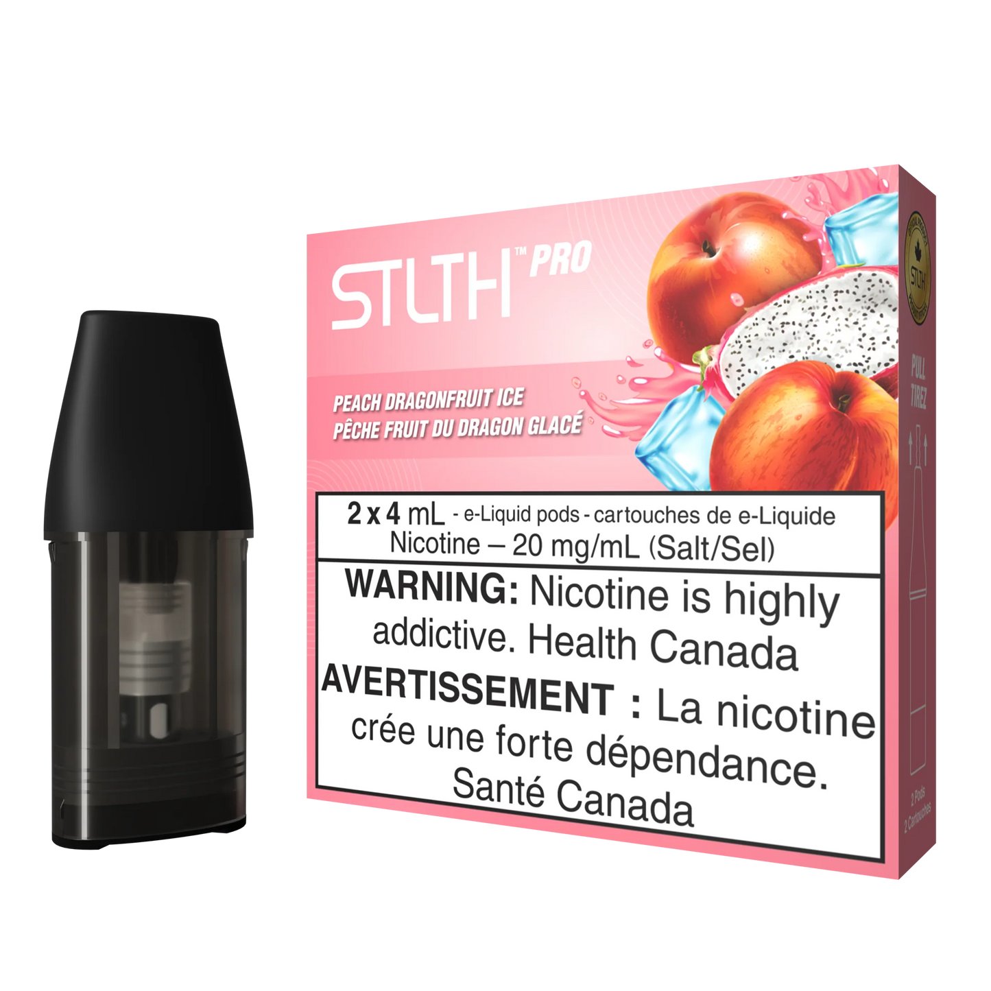 STLTH pro pod peach dragonfruit ice (2x4ml)