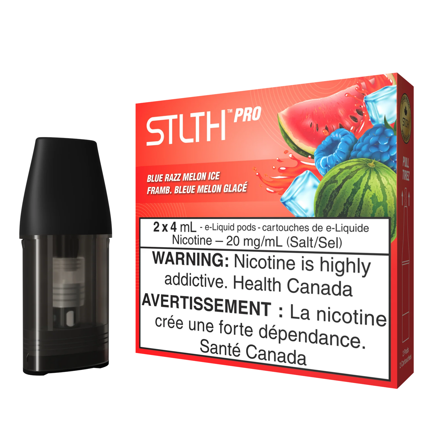 STLTH pro pod blue razz melon ice (2x4ml)