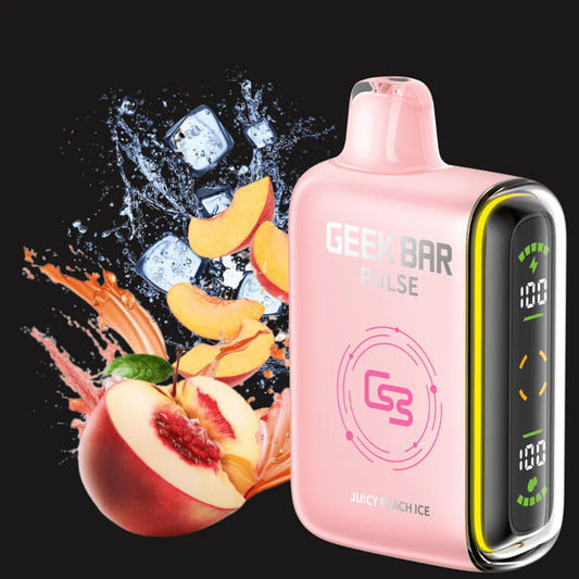 Geek bar pulse 9000 juicy peach ice