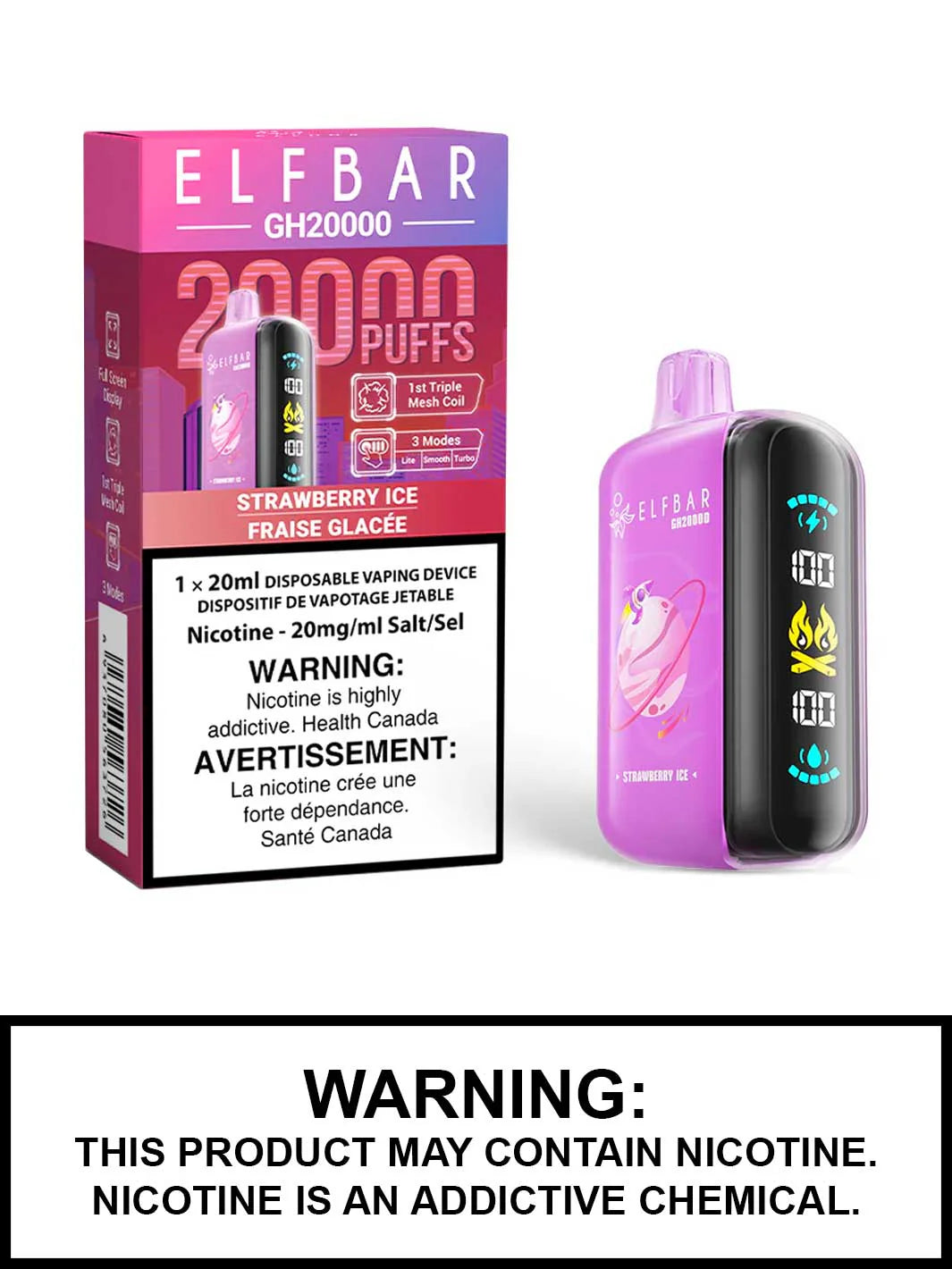 Elfbar 20000 strawberry ice