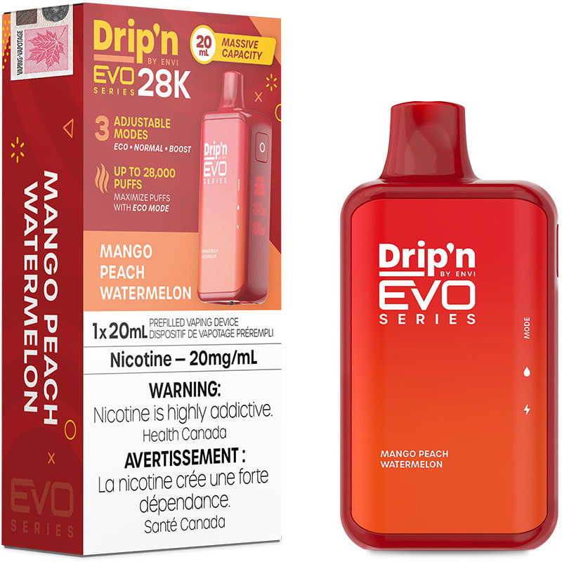 Dripn Evo 28k Mango Peach Watermelon (Provincial Tax)