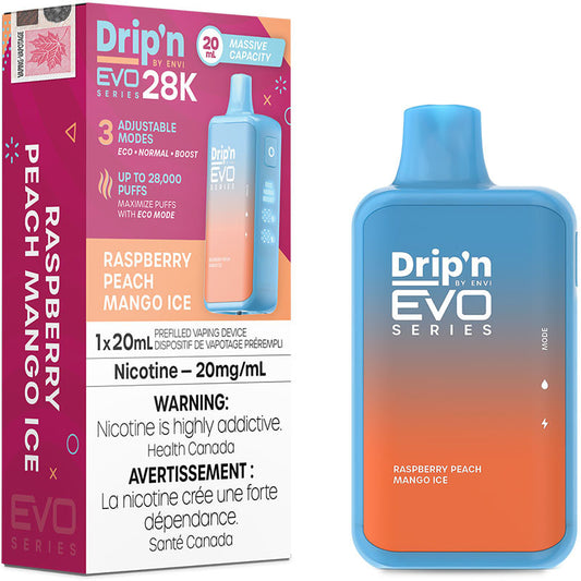 Dripn Evo 28k Raspberry Peach Mango Ice (Provincial Tax)