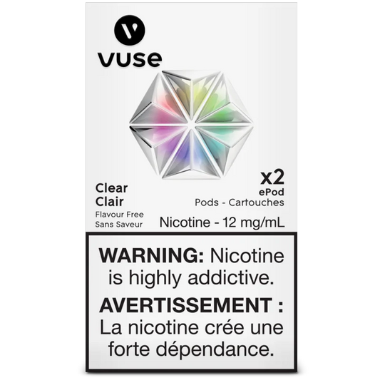 Vuse ePod X2 Clear - 12mg/ml (Provincial Tax)