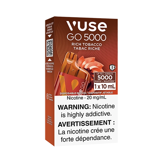 Vuse go 5000 Rich tobacco 20mg (Provincial Tax)