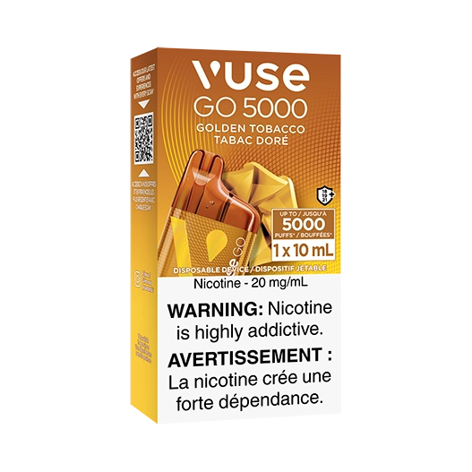 Vuse go 5000 Golden Tobacco 20mg (Provincial Tax)