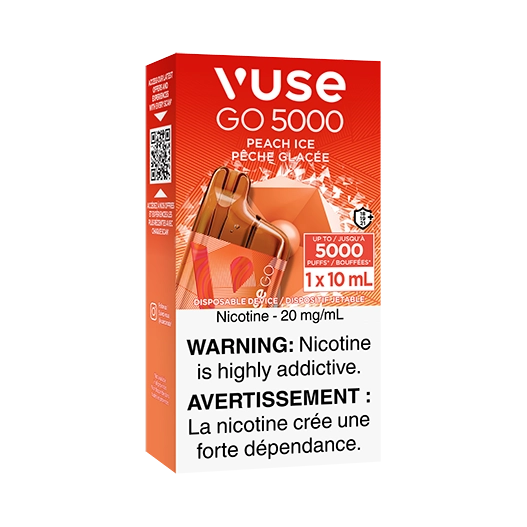 Vuse go 5000 Peach ice 20mg (Provincial Tax)