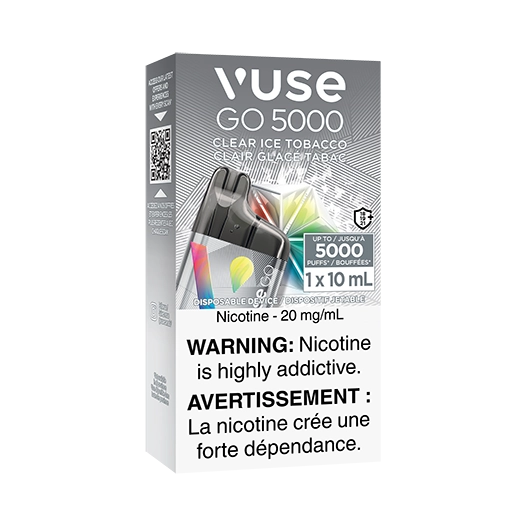 Vuse go 5000 Clear ice tobacco 20mg (Provincial Tax)