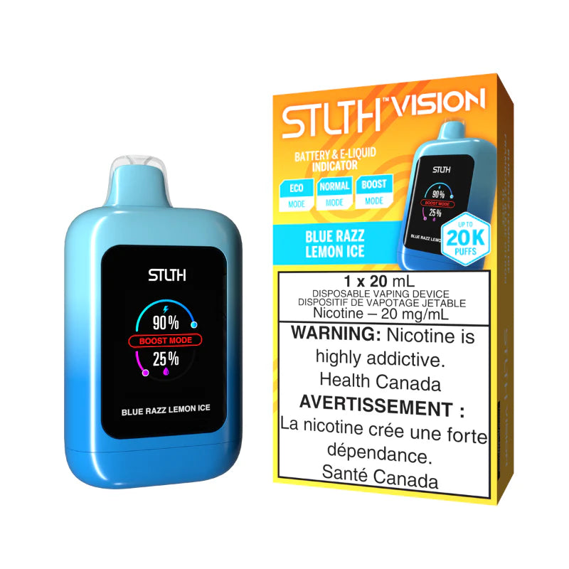 Stlth Vision 20k Blue razz lemon ice (Provincial Tax)