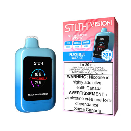 Stlth Vision 20k Peach blue razz ice (Provincial Tax)