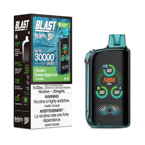 Dripn fasta blast 30k green apple ice (provincial tax)