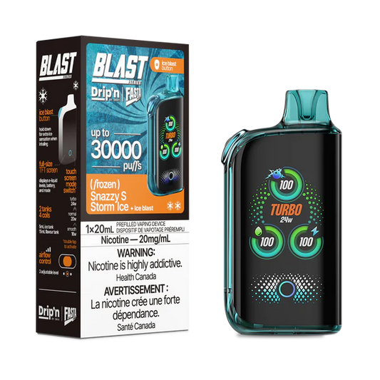 Dripn fasta blast 30k snazzy s storm ice