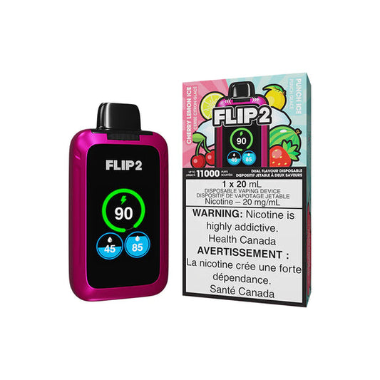 Flip 2  11k puffs Cherry lemon ice + punch ice (Provincial Tax)