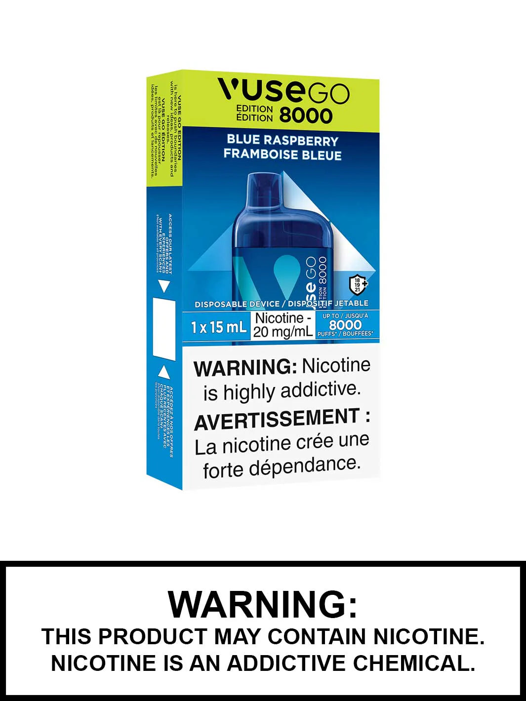 Vuse GO 8000 Blue raspberry (Provincial Tax)