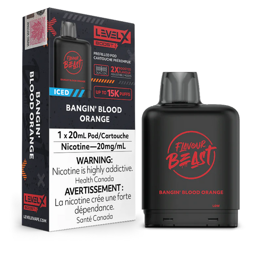 Flavour beast Level X boost G2 25k Bangin blood orange (Provincial Tax)