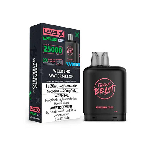 Flavour beast Level X boost G2 25k Weekend watermelon (Provincial Tax)