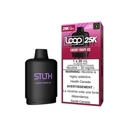 Stlth loop 25k Cherry grape ice (Provincial Tax)