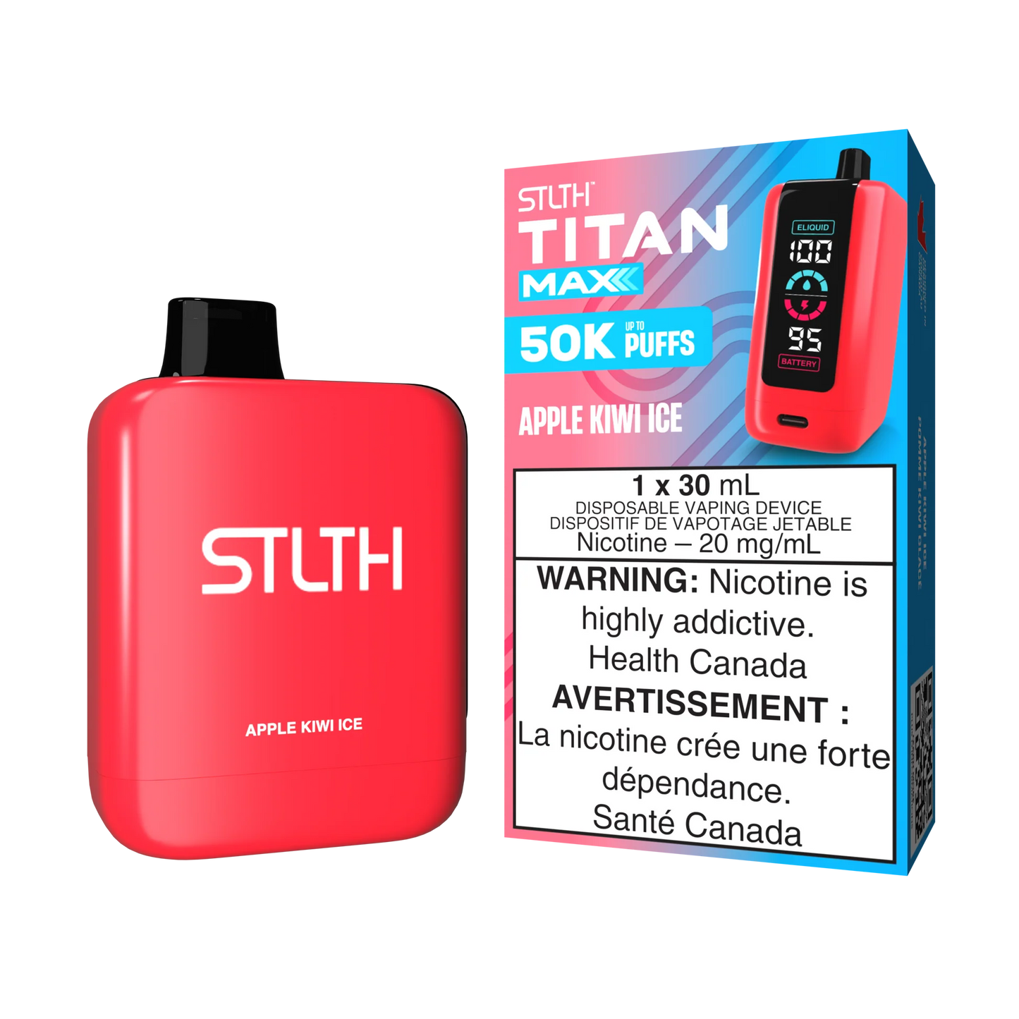 Stlth Titan Max 50k Apple Kiwi ice ( provincial tax )