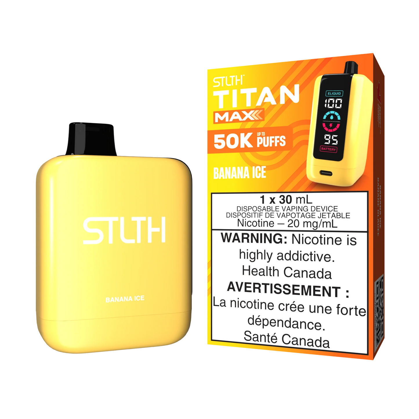 Stlth Titan Max 50k Banana ice ( provincial tax )