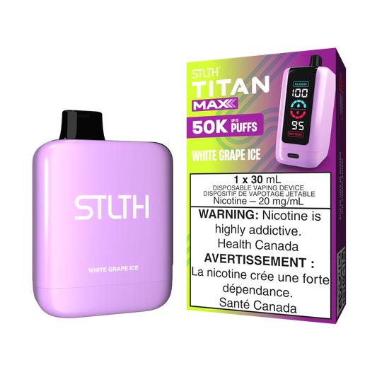 Stlth Titan Max 50k White grape ice ( provincial tax )