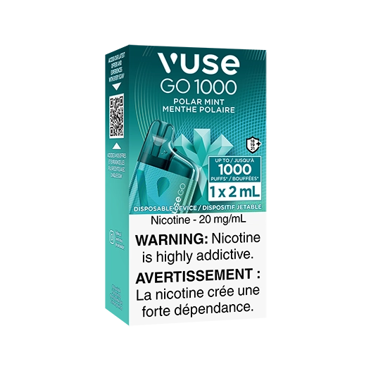 Vuse go 1000  Polar mint (Provincial Tax)