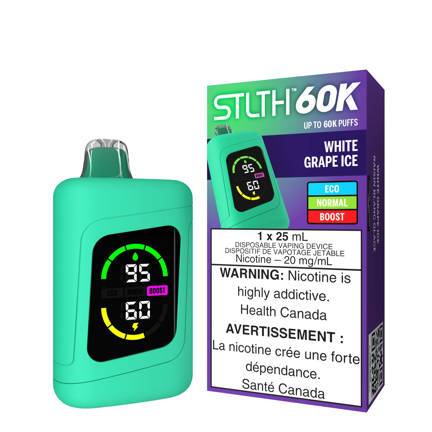 Stlth 60k White Grape Ice( provincial tax)