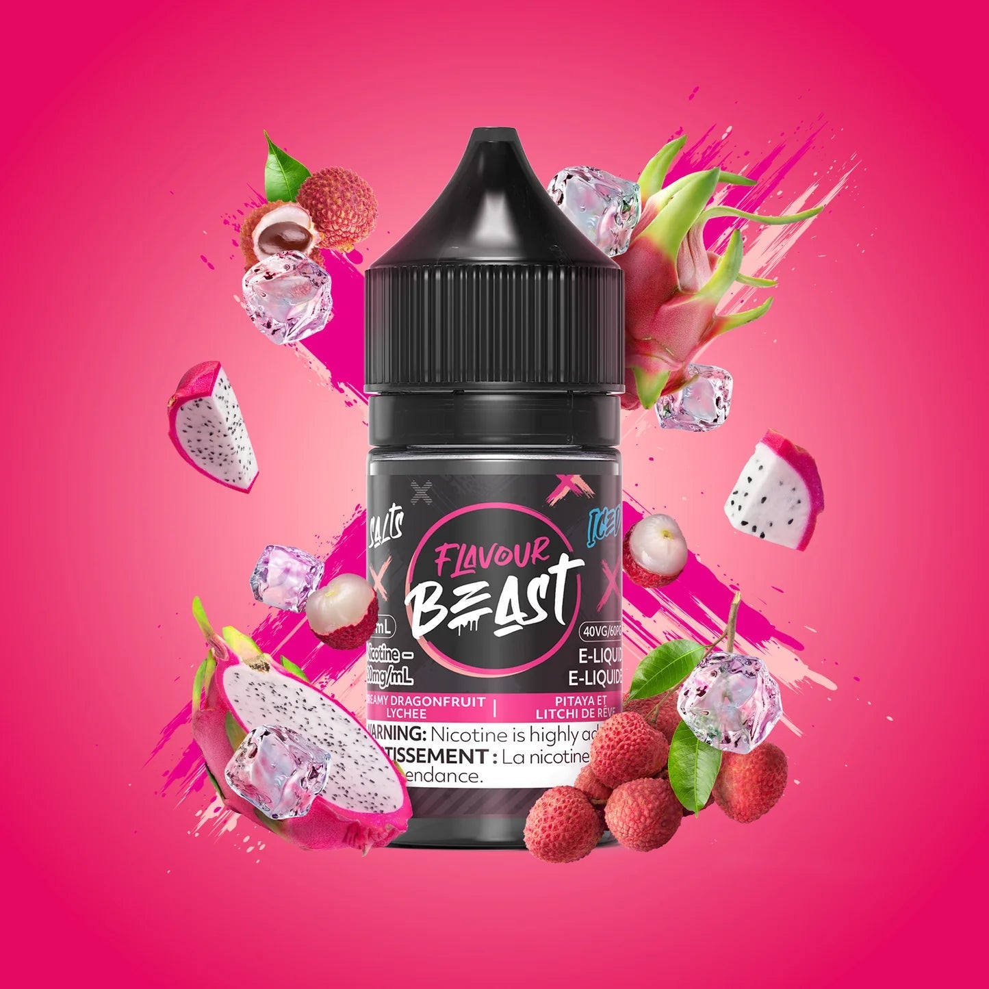 Flavour beast e-liquid dreamy dragonfruit lychee 10mg/30ml*