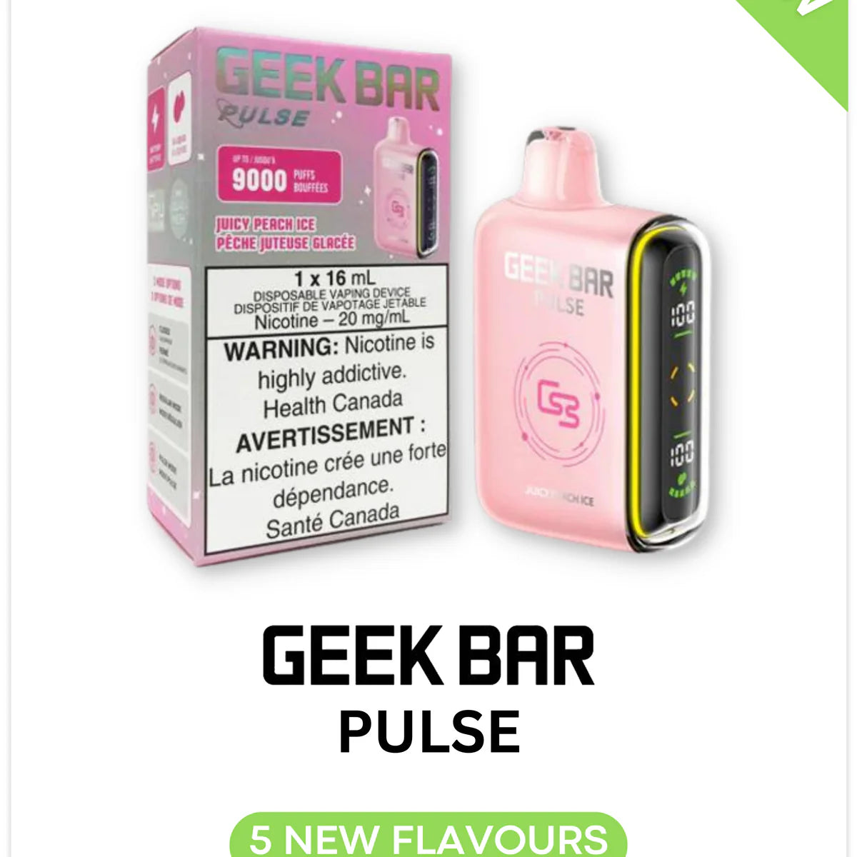 Geek bar 9k peach passion ice (provincial)