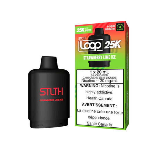 Stlth loop 25k Strawberry Lime Ice (Provincial Tax)