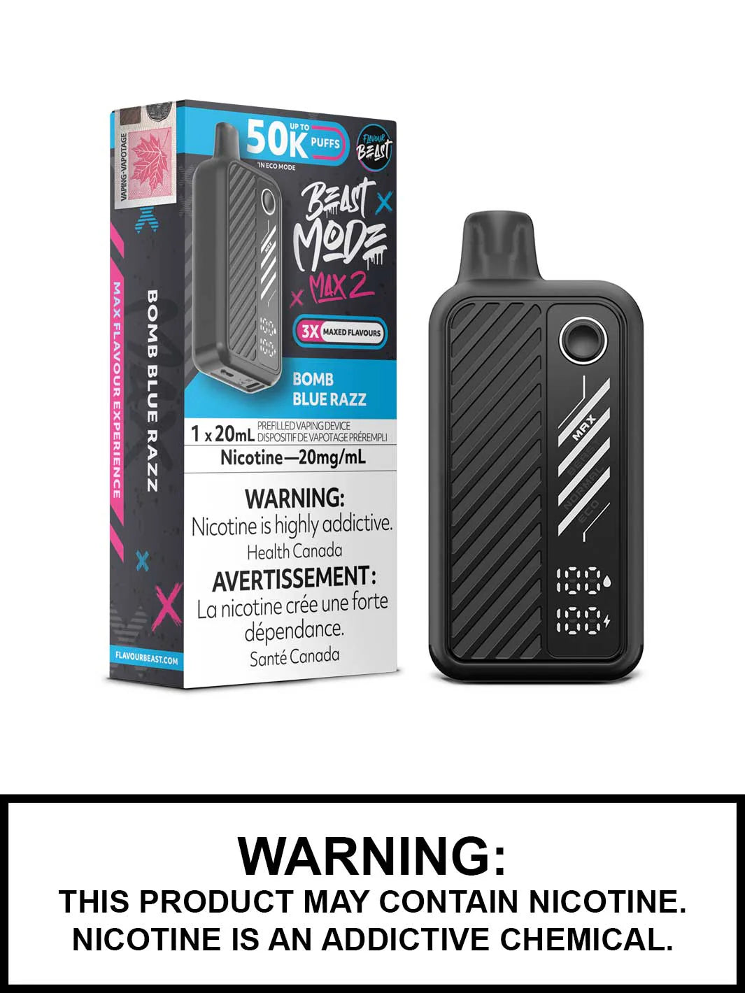 Flavour beast 50k Bomb Blue Razz*