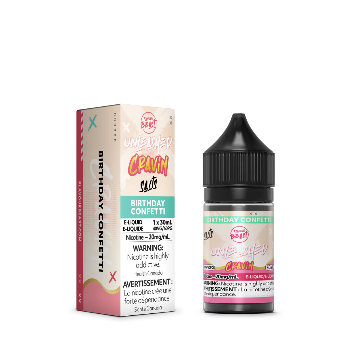 Flavour beast e liq unleashed carvin Birthday Confetti 20mg/30ml