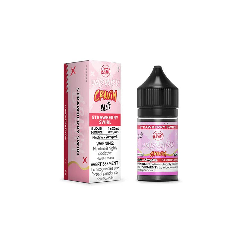 Flavour beast e liq unleashed carvin Strawberry Swirl 20mg/30ml (Provincial)
