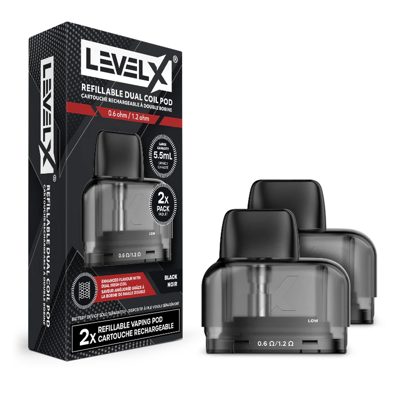 Level X Refillable Dual Coil Pod 5.5 ml