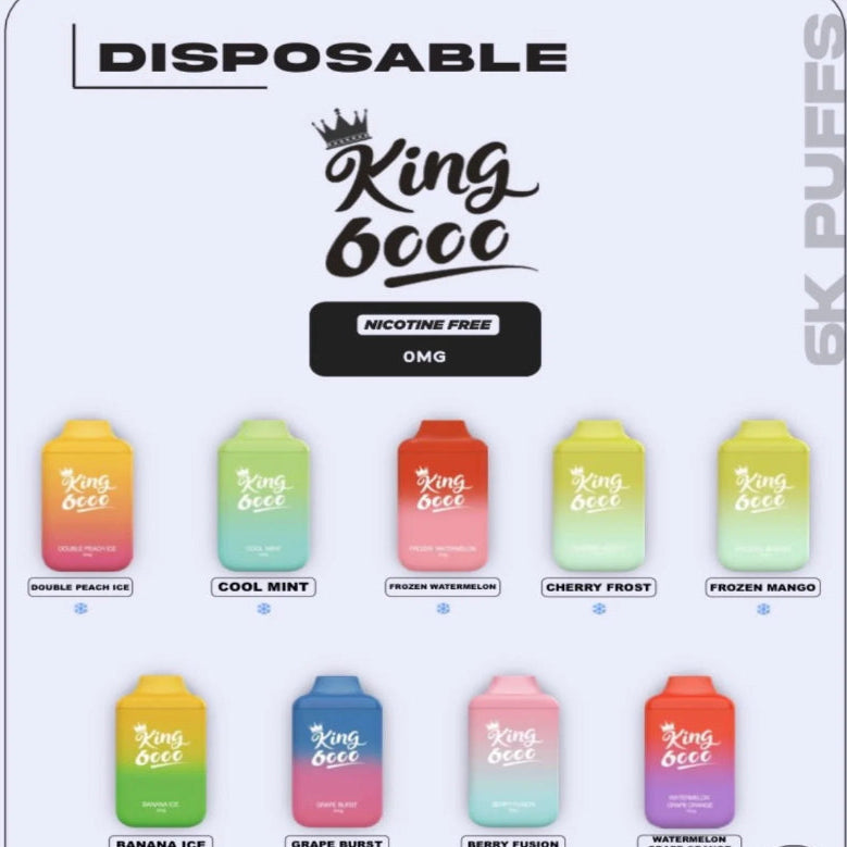 King 6000- 0MG Frozen Mango*